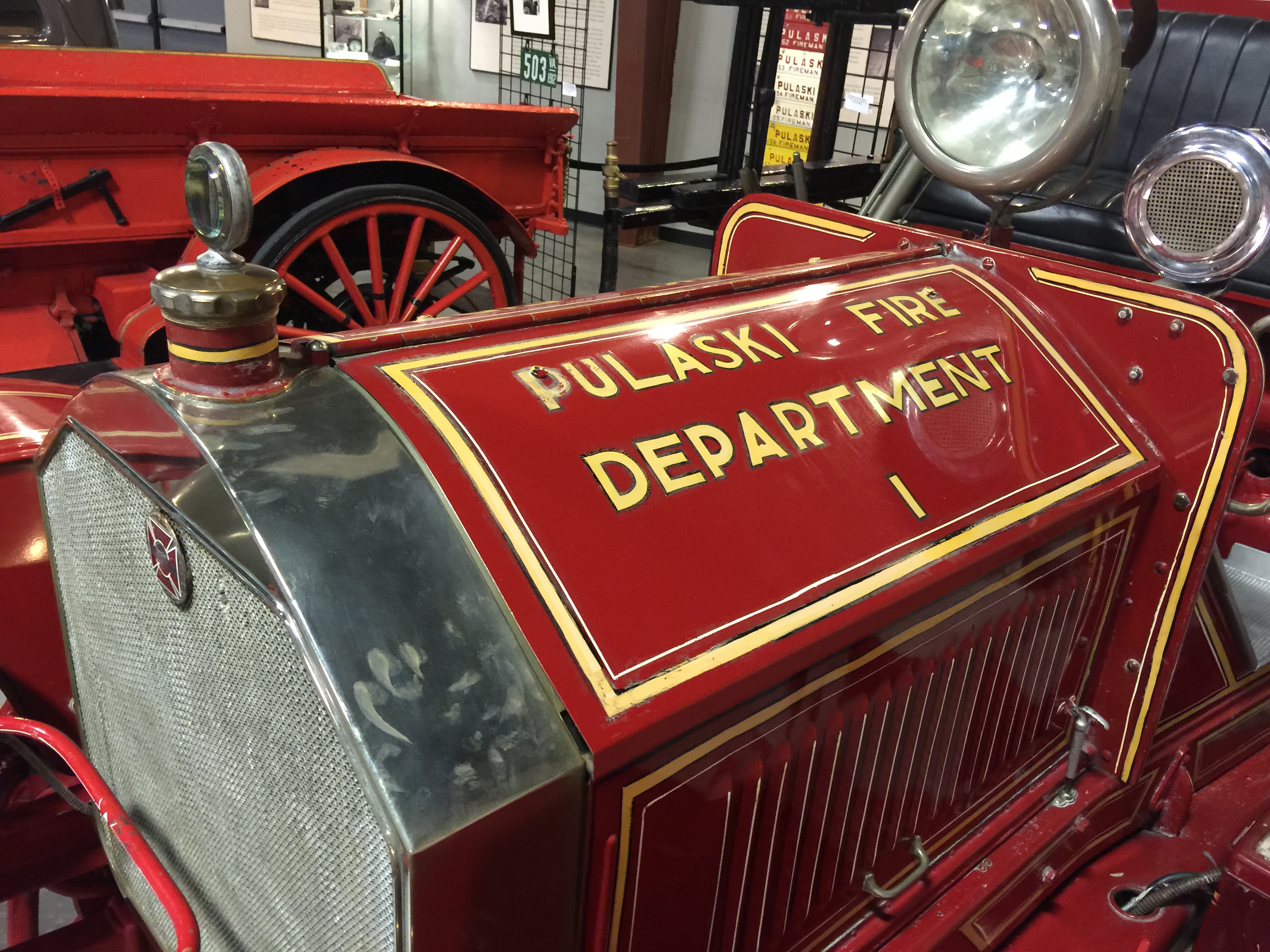 Photo of Old Pulaski Fire Department vehicle